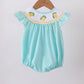 Summer Lemon Smocked Ruffle Bubble Honeydew