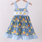 Lemon Smocked Ruffle Dress Honeydew
