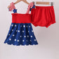Blue Star Smocked Bloomer Set Honeydew