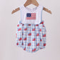 Blue Flag Embroidery Bubble Honeydew