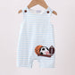 Blue Sports Ball Stripe Applique Knit JonJon Honeydew
