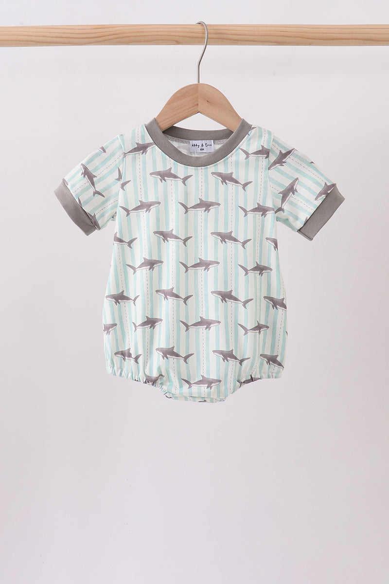 Gray Shark Knit Bubble Honeydew