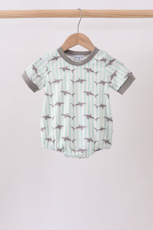 Gray Shark Knit Bubble Honeydew
