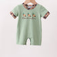 Green Daddy's Hunting Buddy Duck Embroidered Boy Jonjon Honeydew