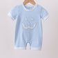 Blue Applique Jack-O-Lantern Boy Jonjon Honeydew