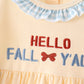 Yellow Hello Fall Y'all Girl Bubble Honeydew
