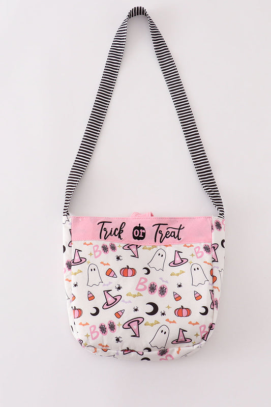 Pink Halloween Trick or Treat Bag Honeydew