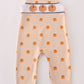 Khaki Pumpkin Smocked Embroidered Smocked Boy Jonjon Honeydew
