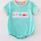 Coral jelly star crab boy romper Honeydew