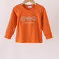 Sweet As Pie Orange Embroidery Top Honeydew