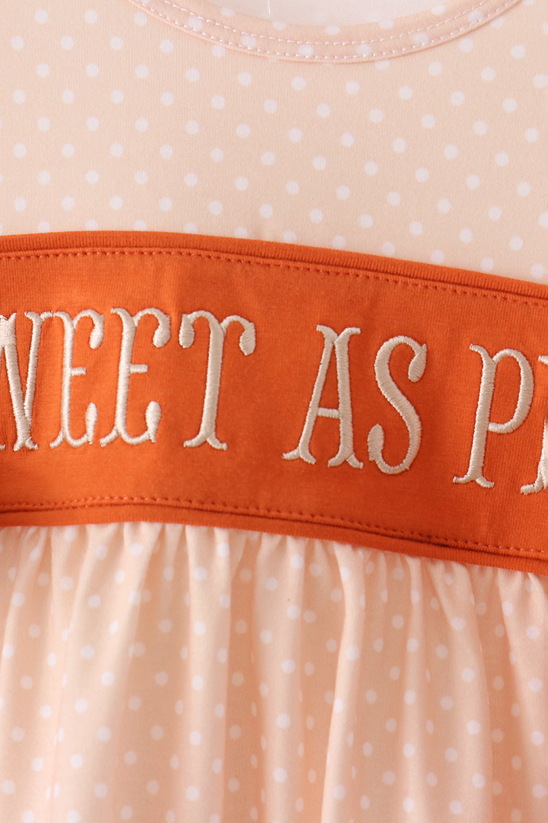 Sweet as Pie Girl Hanging Applique Bubble Honeydew