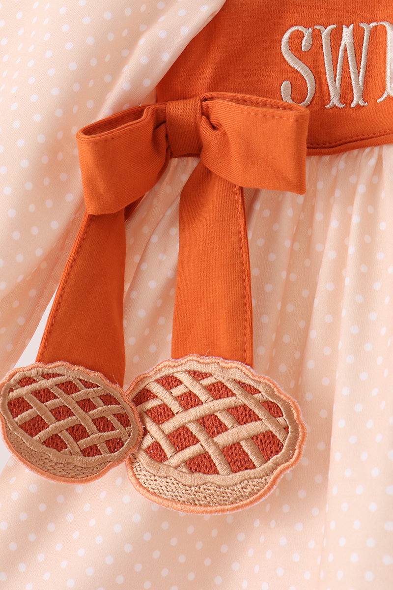 Sweet as Pie Girl Hanging Applique Bloomer Set Honeydew