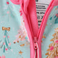 Mint Christmas Tree Bamboo Zipper Romper Honeydew