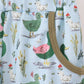Green Mallard Ducks Embroidery Boy Pants Set Honeydew