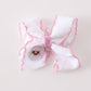 Pink Santa Claus Embroidery Crotchet Edge Alligator Clip Hair Bow Honeydew