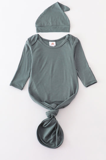 Bamboo Baby 2 Pc Gown Honeydew