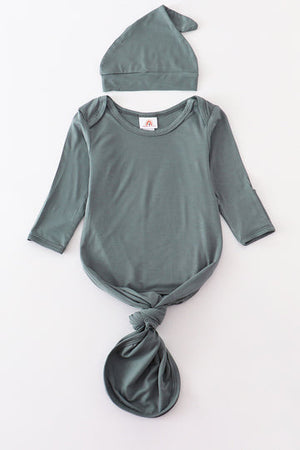 Bamboo Baby 2 Pc Gown Honeydew