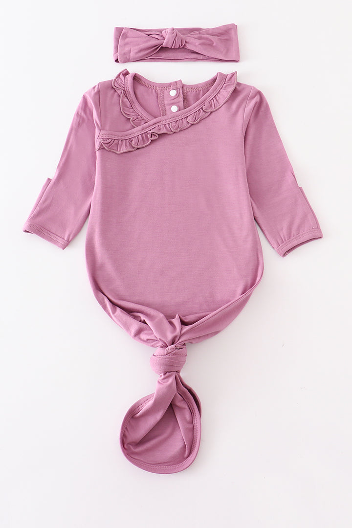 Bamboo Baby 2 Pc Gown Honeydew