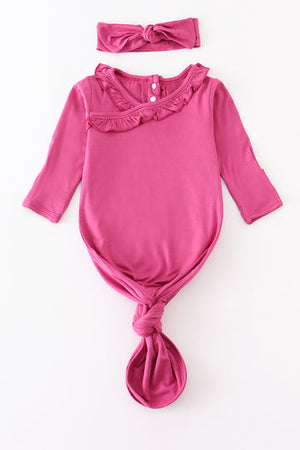 Bamboo Baby 2 Pc Gown Honeydew
