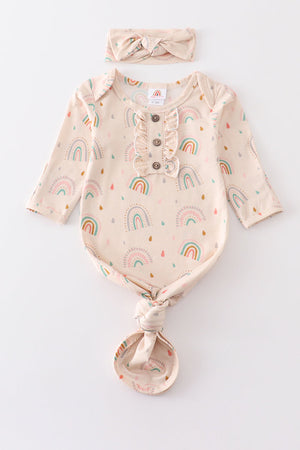 Bamboo Baby 2 Pc Gown Honeydew