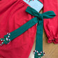 Hand Smocked Red Candy Cane Dress Ambabie