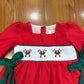 Hand Smocked Red Candy Cane Bloomer Set Ambabie