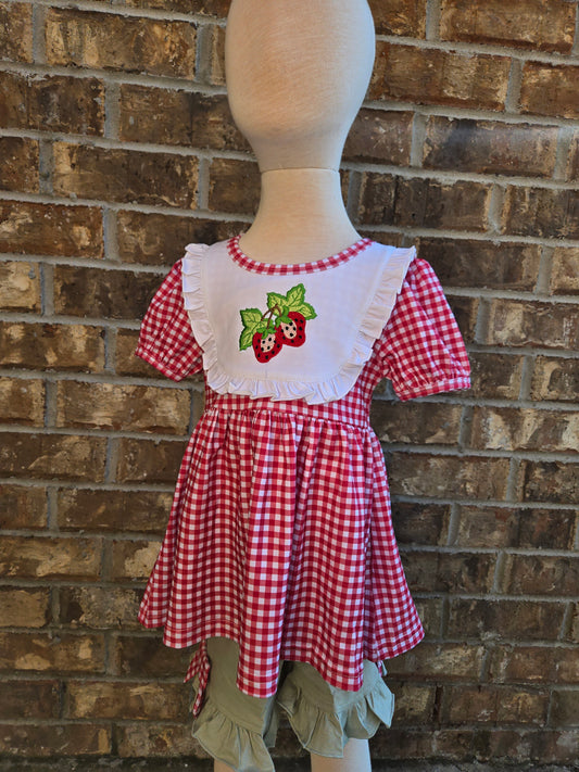 Strawberry Bib 2 Piece Set BOYIS