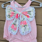 Pink Lace Floral Bow Collection Girl Bubble