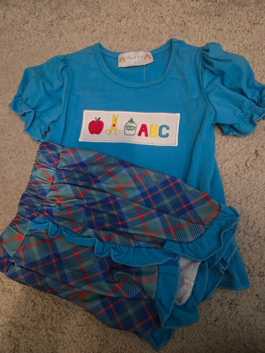 ABC school 2 Pc Girl Set Honeydew