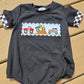 Black Monster Truck Embroidery Boy Bubble Honeydew