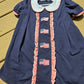Navy Flag Embroidery Dress Honeydew