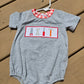 Grey Tool Embroidery Boy Bubble Honeydew