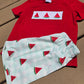 Red Embroidery Watermelon Smocked Boy Set Honeydew