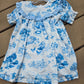 Blue Farm Print Dress Honeydew