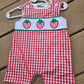 Red Dot Strawberry Embroidery Boy Jon Jon Honeydew