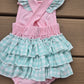 Pink Strawberry Ruffle Girl Romper Honeydew