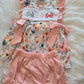 Floral Crab Girl Bloomers Set Honeydew