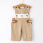 Beige Stripe Smocked Church Christ Bishop Christening Jonjon Rylee Faith