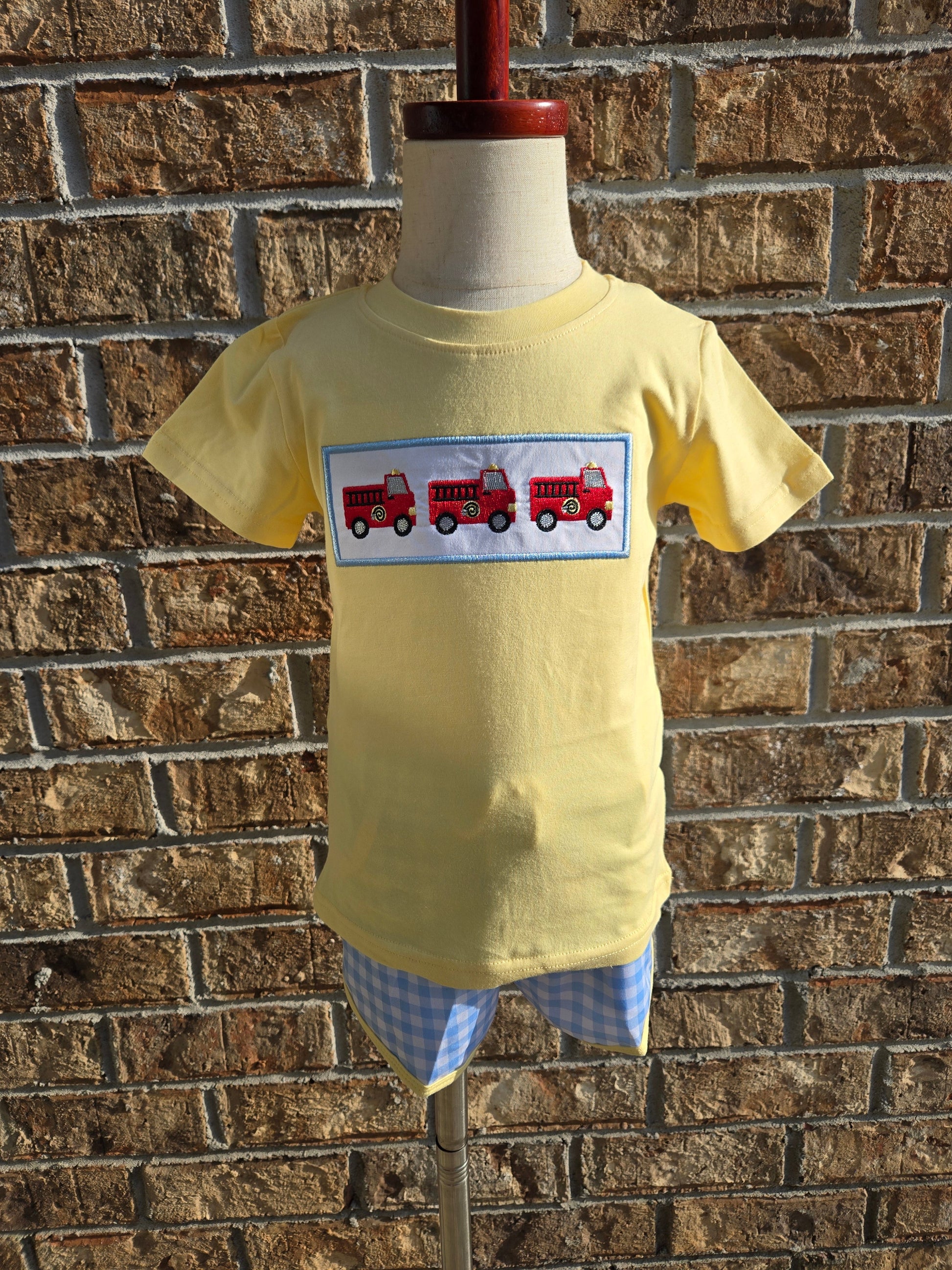 Yellow Fire Fighter Collection - Boy 2 Pc Set Boyis