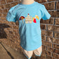 Blue Beach Sandcastle Embroidery Collection - Boy Short Set Boyis