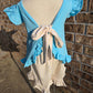 Blue Beach Sandcastle Embroidery Collection - Girl Short Set Boyis