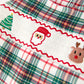 Christmas Plaid Santa Embroidered Boys Jonjon Rylee Faith