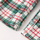 Christmas Plaid Santa Embroidered Boys Jonjon Rylee Faith