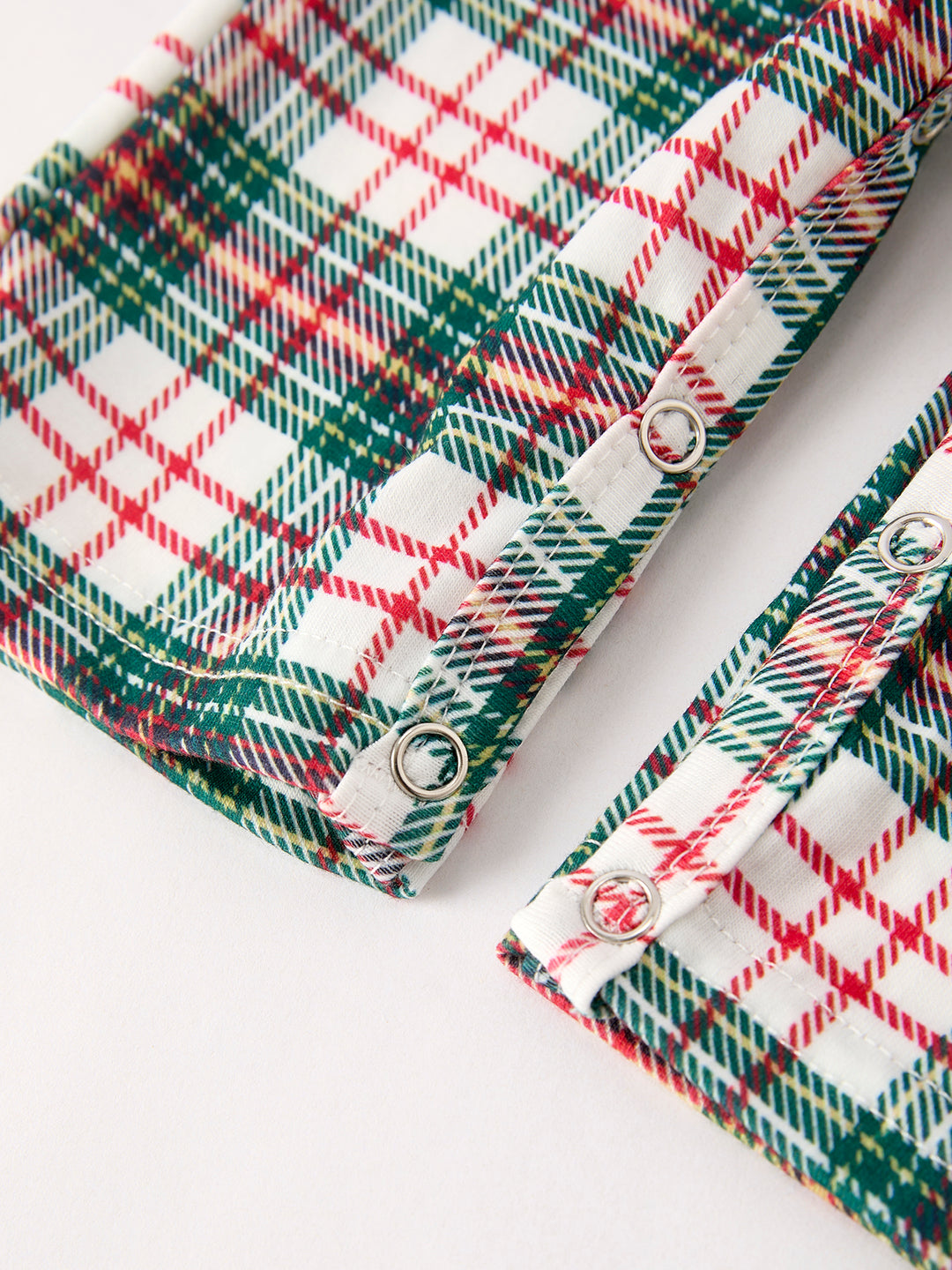 Christmas Plaid Santa Embroidered Boys Jonjon Rylee Faith