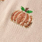 Beige Thanksgiving Pumpkin Sequin Sweater Rylee Faith