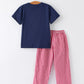 Christmas Navy with Santa Sleigh Machine Smocked Boy Pants Set Rylee Faith