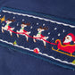 Christmas Navy with Santa Sleigh Machine Smocked Boy Pants Set Rylee Faith
