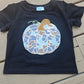 Black Camouflage Pumpkin Applique Boy Top Honeydew