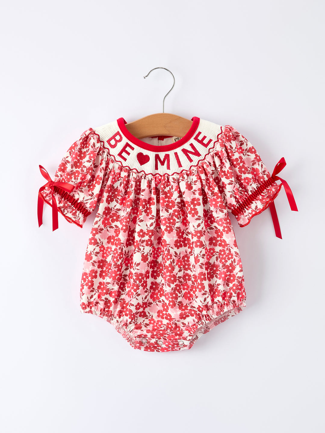 Valentine's Be Mine Girl Romper Rylee Faith
