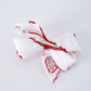 Strawberry Embroidered Girls Hairpin Bow 4 Inches - White Rylee Faith